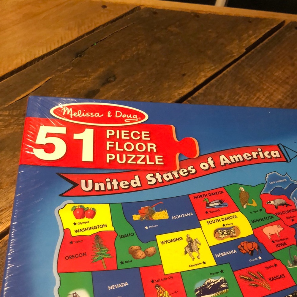 Mellisa & Doug United States of America Map children’s Floor puzzle - Picture 3 of 6